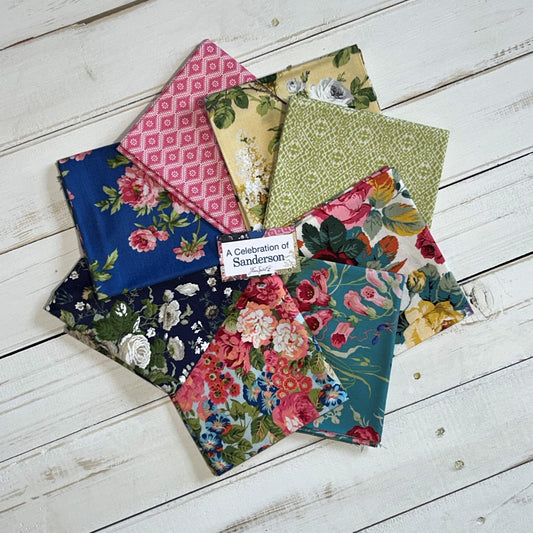 8xFat Quarter Bundle - Celebration of Sanderson