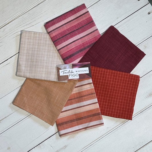 6xFat Quarter Bundle - Wovens by Figo